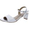 Walking Cradles Womens Lydia Embossed Metallic Kitten Heels Shoes BHFO 9469