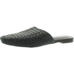 Alfani Womens Teddeep Black Woven Round Toe Mules Shoes 5 Medium (B,M) BHFO 7425