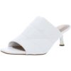 Alfani Womens Yennie Faux Leather Slip On Open Toe Heels Shoes BHFO 2689