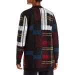 Aqua Womens Plaid Open Front Long Sleeve Cardigan Sweater Jacket BHFO 0865