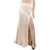 B. Darlin Womens Gold Slit Formal Party Maxi Skirt Juniors 3/4 BHFO 8446