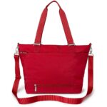 Baggallini Womens Avenue Red East/West Laptop Purse Tote Handbag Large BHFO 5422