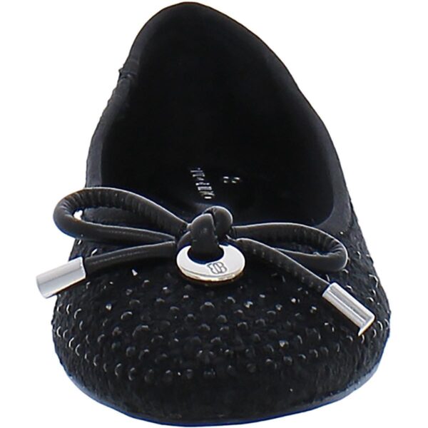 Bandolino Womens Payly 2 Black Bow Ballet Flats Shoes 10 Medium (B,M) BHFO 2340