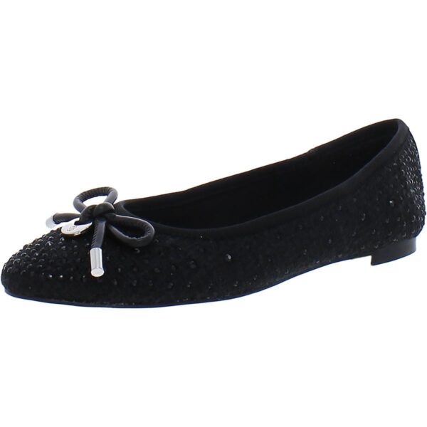 Bandolino Womens Payly 2 Black Bow Ballet Flats Shoes 10 Medium (B,M) BHFO 2340