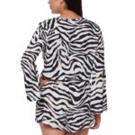 Bar III Womens Summer Romper Animal Print Cover-Up BHFO 4226