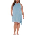 Becca by Rebecca Virtue Womens Slub Dress Beachwear Cover-Up BHFO 1201