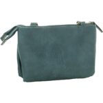 B.O.C. Born Concepts Womens Blue Faux Leather Crossbody Handbag Small BHFO 0695