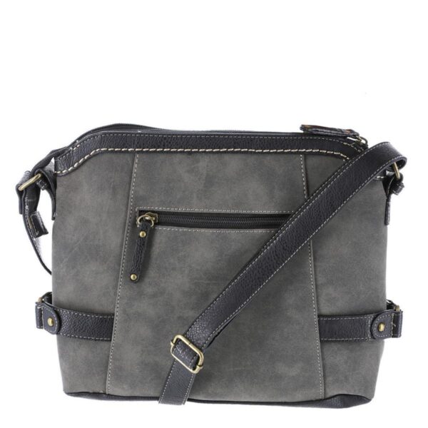 B.O.C. Born Concepts Womens Oakley Gray Purse Crossbody Handbag Medium BHFO 8157