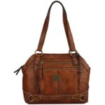 B.O.C. Womens Hammond Faux Leather Double Entry Purse Satchel Handbag BHFO 1434