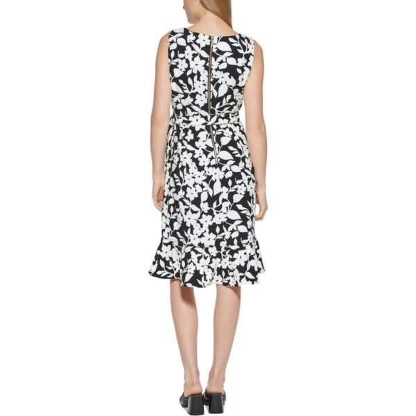 Calvin Klein Womens Belted Midi Ruffled Wear to Work Dress Petites BHFO 2261