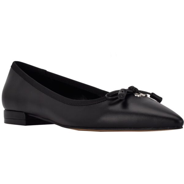 Calvin Klein Womens Kirra 2 Faux Leather Pointed Toe Ballet Flats BHFO 4845