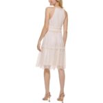 Calvin Klein Womens Lace Knee-Length Daytime Halter Dress BHFO 1241