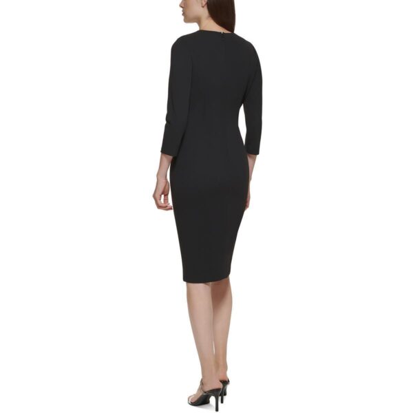 Calvin Klein Womens Zipper Detail Mini Work Sheath Dress Petites BHFO 8633