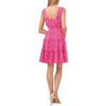 CeCe Womens Pink Smocked Elastic Ruffle Sundress L BHFO 6812