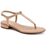 Charter Club Womens Carinna Quilted Evening T-Strap Sandals Shoes BHFO 3789