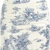 CIDER Toile de Jouy Ruched Split Maxi Dress