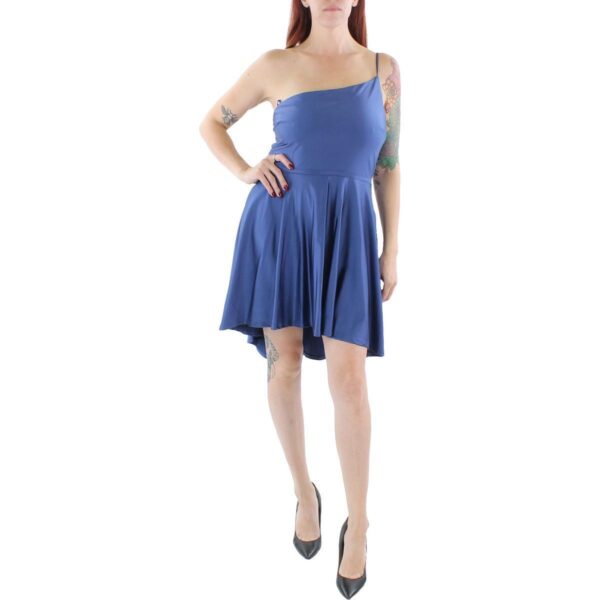 City Studios Womens Pleated Mini Fit & Flare Dress Juniors BHFO 0131