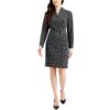 Connected Apparel Womens Knit Button Detail Office Sheath Dress BHFO 2000