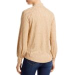 Cupio Womens Beige Cut Out Raglan Shirt Mock Turtleneck Sweater L BHFO 9217