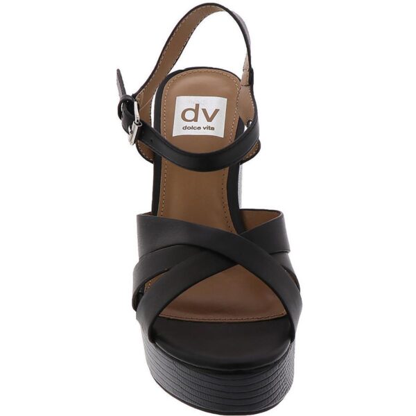 DV By Dolce Vita Womens Colette Buckle Dressy Platform Sandals Shoes BHFO 6956