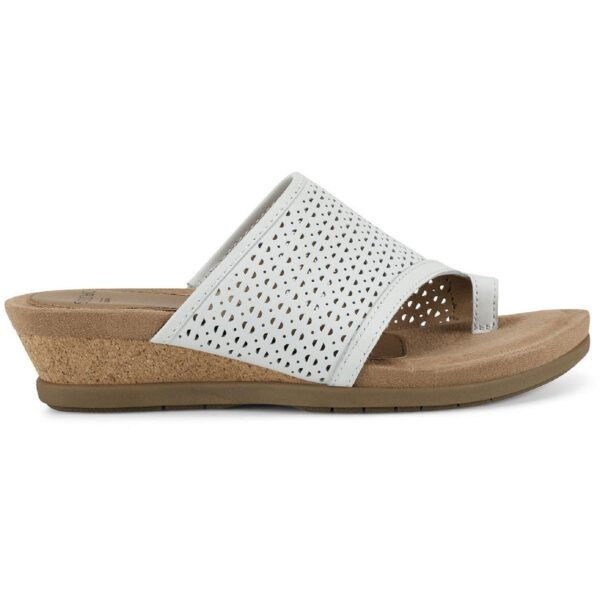 Earth Origins Womens Pearl Suede Toe Loop Slip On Wedge Sandals Shoes BHFO 3455