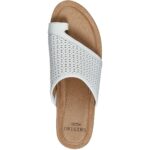 Earth Origins Womens Pearl Suede Toe Loop Slip On Wedge Sandals Shoes BHFO 3455