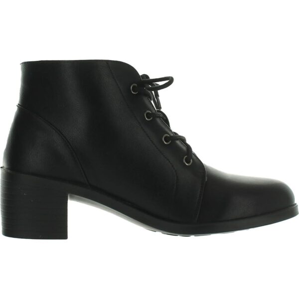 Easy Street Womens Becker Faux Leather Ankle Zipper Booties Shoes BHFO 5740