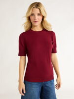 Free Assembly Women's Shrunken Sweater Tee, Sizes XS-XXL