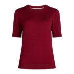 Free Assembly Women's Shrunken Sweater Tee, Sizes XS-XXL