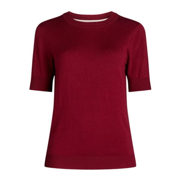 Free Assembly Women's Shrunken Sweater Tee, Sizes XS-XXL