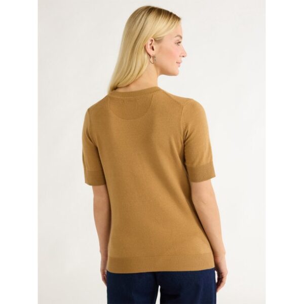 Free Assembly Women's Shrunken Sweater Tee, Sizes XS-XXL