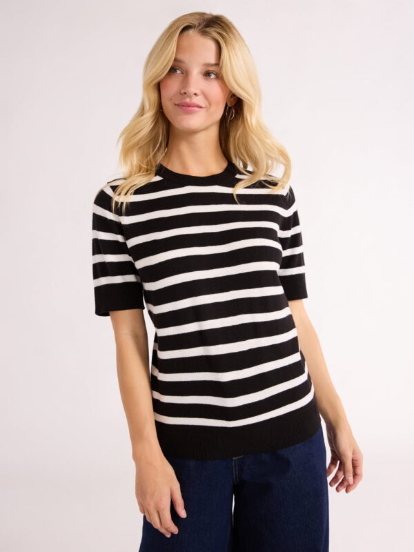 Free Assembly Women's Shrunken Sweater Tee, Sizes XS-XXL