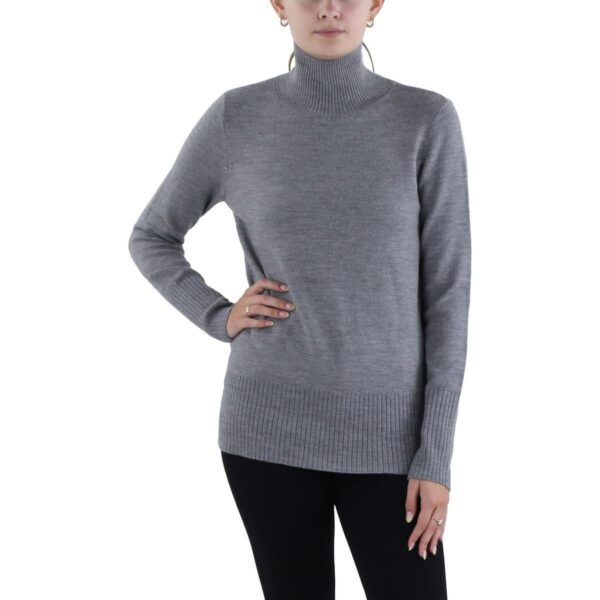 French Connection Womens Gray Heathered Turtleneck Sweater Top S BHFO 4512