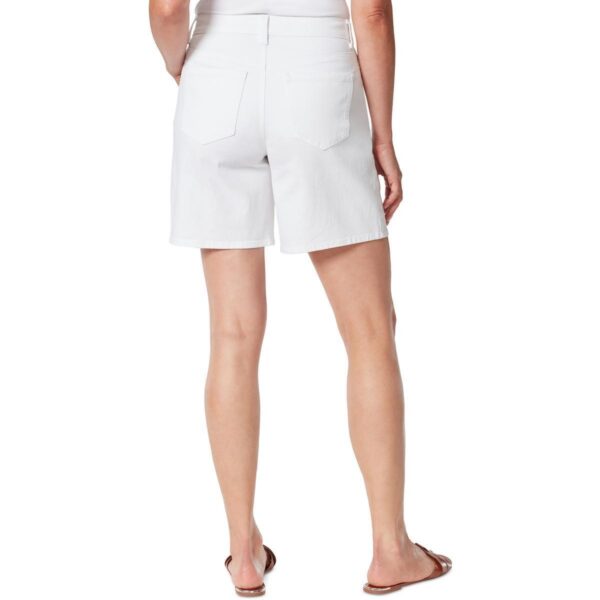 Gloria Vanderbilt Womens White Faded High Rise Denim Denim Shorts 4 BHFO 1049