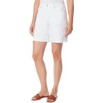 Gloria Vanderbilt Womens White Faded High Rise Denim Denim Shorts 4 BHFO 1049