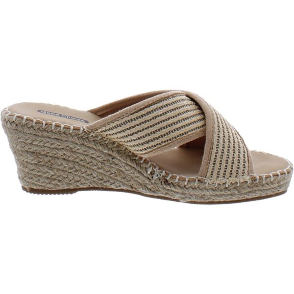 Good Choice Womens JIMMY Slip On Open Toe Wedge Sandals Shoes BHFO 4454