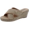 Good Choice Womens JIMMY Slip On Open Toe Wedge Sandals Shoes BHFO 4454