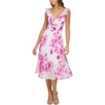 Guess Womens Floral Ruffled Wedding Maxi Dress BHFO 1776