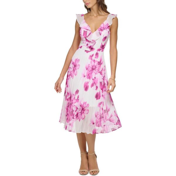 Guess Womens Floral Ruffled Wedding Maxi Dress BHFO 1776