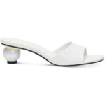 INC Womens Isabella Embossed Padded Insole Open Toe Slide Shoes BHFO 7684