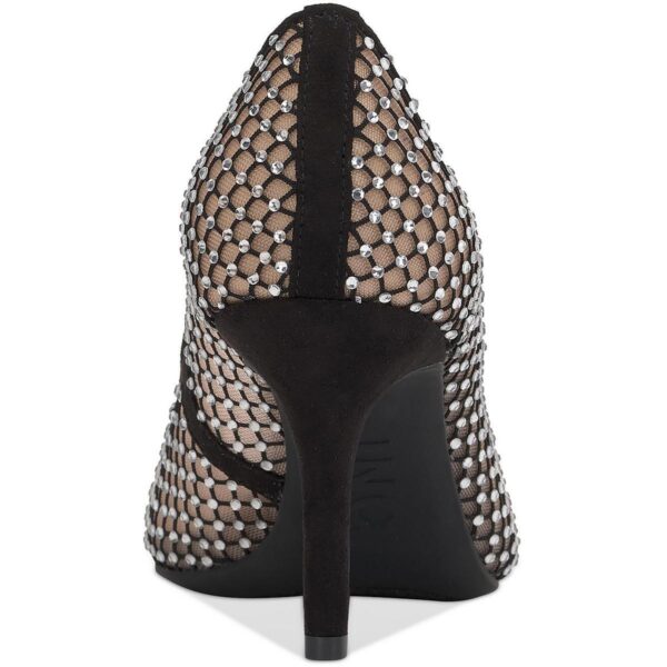 INC Womens Zitah Black Mesh Embellished Pumps Shoes 8 Medium (B,M) BHFO 7840