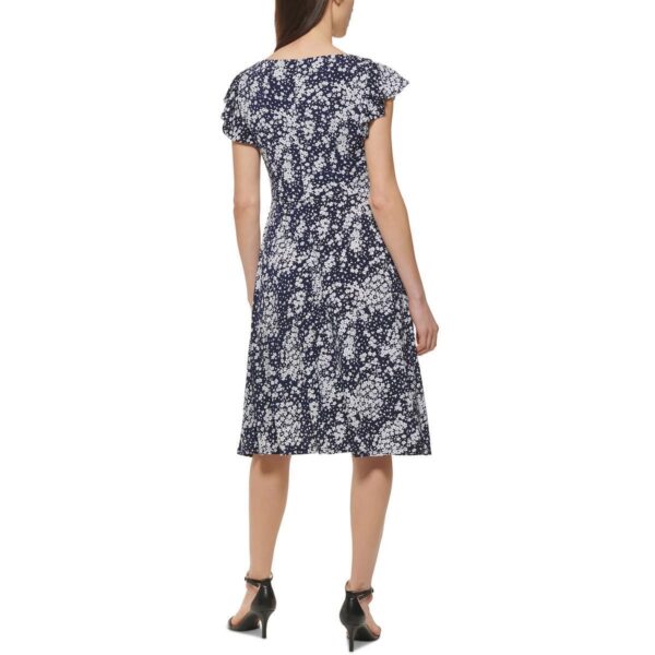 Jessica Howard Womens Jersey Midi Formal Fit & Flare Dress Petites BHFO 0513