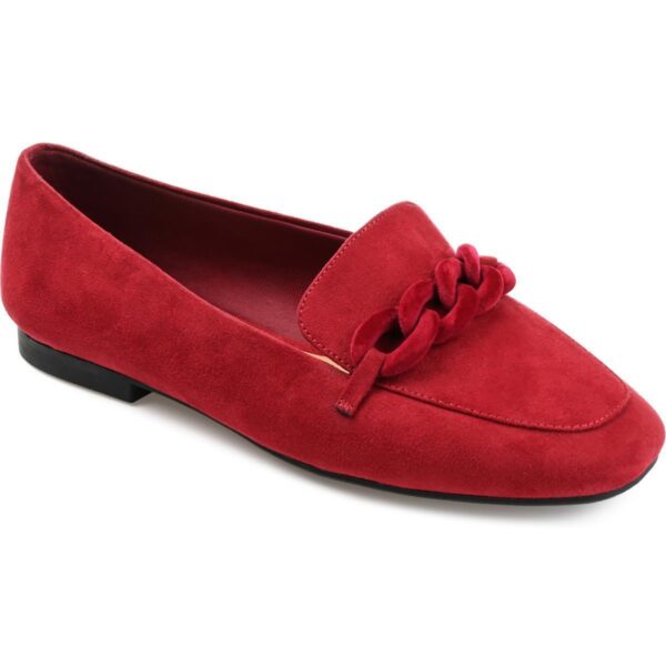 Journee Collection Womens Cordell Faux Suede Slip-On Loafers Shoes BHFO 5365