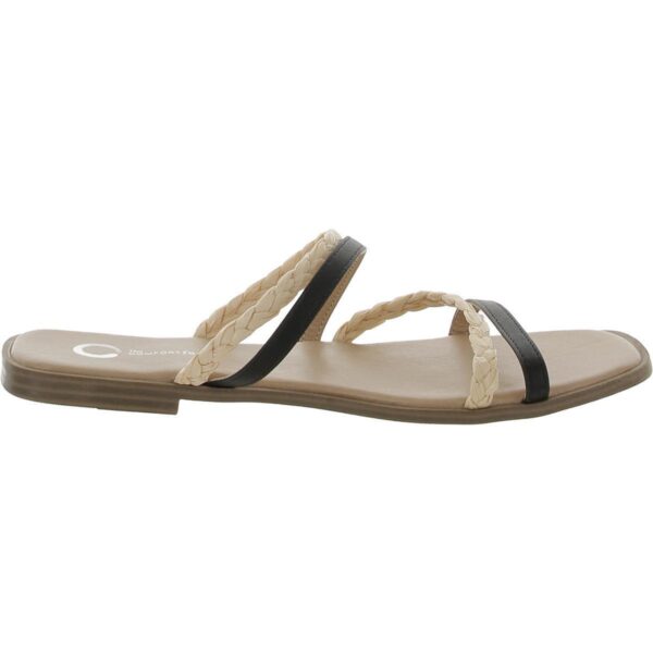 Journee Collection Womens Faux Leather Flats Slide Sandals Shoes BHFO 2631