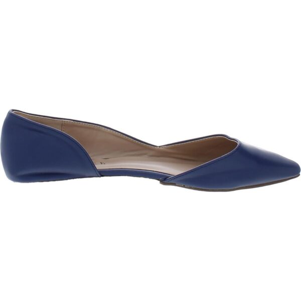 Journee Collection Womens Faux Leather Pointed Toe Flats D'Orsay Shoes BHFO 1570