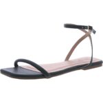 Journee Collection Womens Patent Buckle Ankle Strap Flat Shoes Shoes BHFO 7111