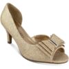 Karen Scott Womens Destinaa Gold Glitter Pumps Shoes 5.5 Medium (B,M) BHFO 1020