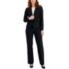 Le Suit Womens Georgette Flat Front Slacks Suit Pants Trousers Petites BHFO 5414