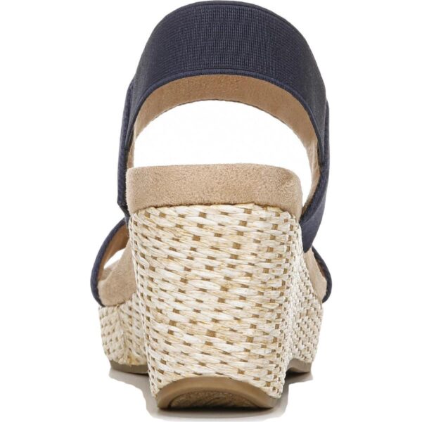 LifeStride Womens Delta Solid Ankle Strap Wedge Sandals Shoes BHFO 4652