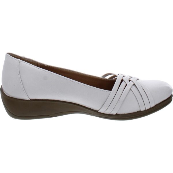 LifeStride Womens Incredible Faux Leather Slip On Ballet Flats Shoes BHFO 2387